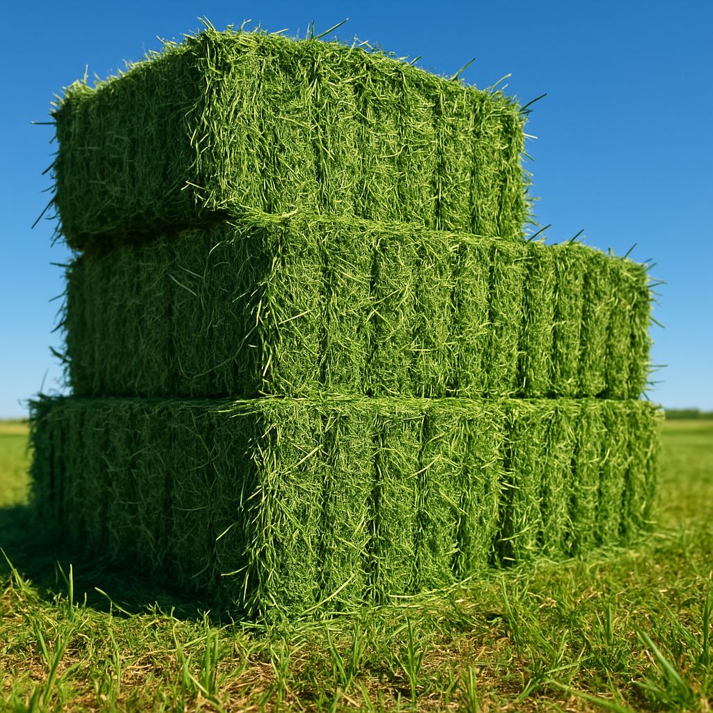 Hay Near Me: Freshly cut hay bales in a sunny field